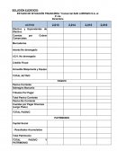 ESTADO DE SITUACIÓN FINANCIERA “Comercial SAN LORENZO S.A. al 31 de