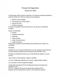 Proceso De Diagnostico. (Stratus R/T 2002). Página 1