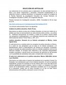 Gobernanza y educación