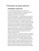Planeación de clases utilizando estrategias cognitivas