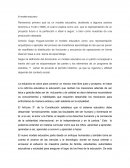 EL MODELO EDUCATIVO - ENSAYO