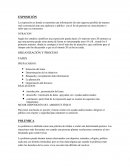 La exposición es donde se transmite una información