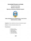 PERFIL PROFESIONAL DEL EGRESADO DE LA FACULTAD DE ODONTOLGÍA DE LA UNMSM