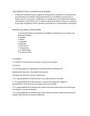 PROCEDIMIENTO PARA LA CONTRATACION DE PERSONAL
