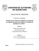 Prevalencia de síndrome metabólico en pacientes con depresión mayor que residen en el estado de Querétaro en el 2016