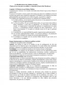 La Planificación de las Políticas Sociales