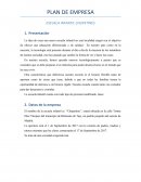 PLAN DE EMPRESA ESCUELA INFANTIL CHUPETINES