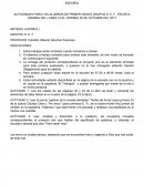 Español. Actividades para los alumnos de primer grado