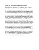 Inflación, devaluación y deuda externa