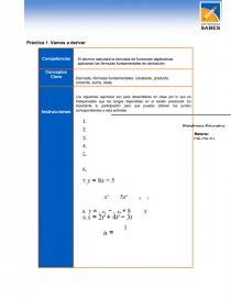 Matematicas Práctica de derivadas. Página 1