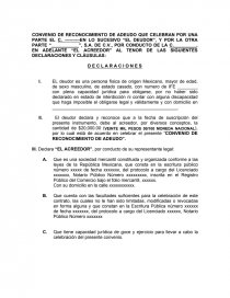 formato de reconocimiento