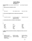 UN EXAMEN DE ESPAÑOL