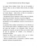 La corta historia de los libros largos