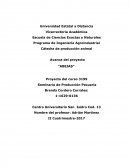 Avance del proyecto “ABEJAS”