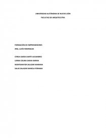 FORMACIÓN DE EMPRENDEDORES. Página 1