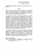 Inteligencia estratégica: un sistema para gestionar la innovación.