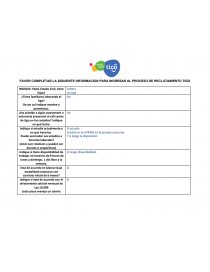 FORMULARIO ASESOR CONTACT CENTER. Página 1
