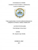 Clima organizacional y el nivel de satisfacción laboral de los trabajadores de Marleny’s fashion, Chimbote 2017