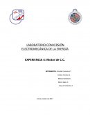 LABORATORIO CONVERSIÓN ELECTROMECÁNICA DE LA ENERGÍA