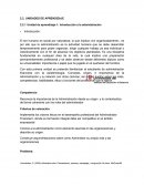 Unidad de aprendizaje 1: Introducción a la administración