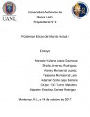 Problemas Éticos del Mundo Actual I