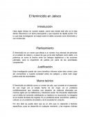 Proyecto de investigación feminicidios en Jalisco