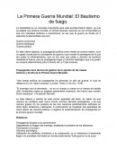La primera Guerra Mundial. El Bautismo de Fuego
