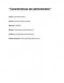 Características del administrador