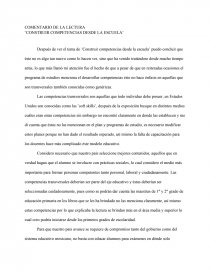 CONSTRUIR COMPETENCIAS DESDE LA ESCUELA. Página 1