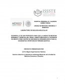 Quimico Adscrito al Laboratorio de Biologia Molecular de la Unidad de Medicina Genomica y Genetica