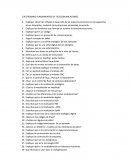 CUESTIONARIO FUNDAMENTOS DE TELECOMUNICACIONES