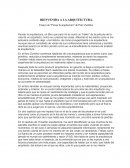 Ensayo de “Pensar la arquitectura” de Peter Zumthor