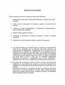 Estudio de mercado de una empresa manofacturera
