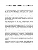 La reforma dizque heducativa