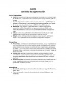 JUMEX Variables de segmentación