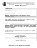 SUPERVISA A: Área de Producción, Supervisión de Calidad, Mantenimiento y Operadores