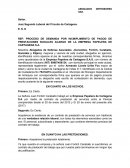 PROCESO DE DEMANDA POR INCMIPLIMIENTO DE PAGOS DE PRESTACIONES SOCIALES ACARGO DE LA EMPRESA PAPELERA DE CARTAGENA S.A.