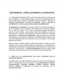 SOBRE LA ECONOMÍA DE LA GLOBALIZACIÓN.