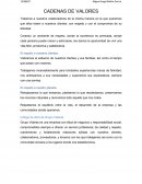 CADENAS DE VALORES