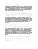 Responsabilidad individual y social, sus implicaciones en el ámbito familiar, educativo y profesional