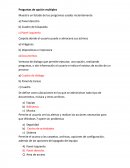 Preguntas de opción multiples Muestra un listado de los programas usados recientemente