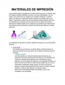 MATERIALES DE IMPRESIÓN