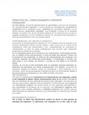 Principios del condicionamiento operante