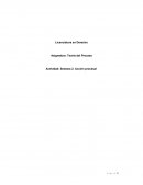 Asignatura: Teoría del Proceso Actividad: Semana 2. Acción procesal