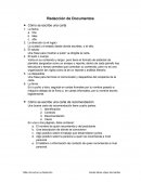 Redacción de Documentos. Cómo se escribe una carta