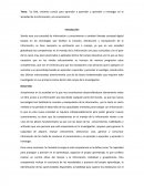 La CMI, cimiento común para aprender a aprender y aprender a investigar en la sociedad de la información y el conocimiento