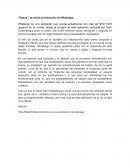 Status, la nueva actualización de WhatsApp