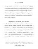 IMPORTANCIA DE LA ECONOMÍA PARA LA SOCIEDAD