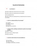 TALLER DE PSICOLOGIA sin contestar