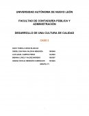 DESARROLLO DE UNA CULTURA DE CALIDAD CASO 3